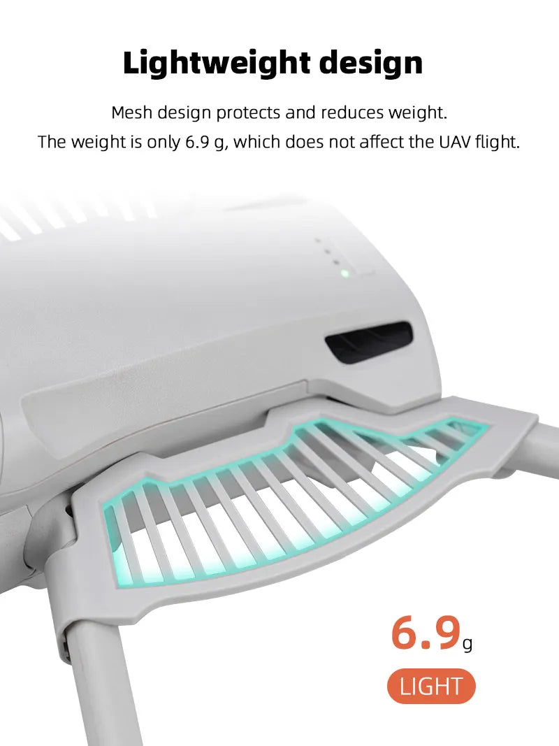 Hand Guard For DJI Mini 3 Pro Drone, weight is only 6.9 g, which does not affect the UAV flight. 6.95