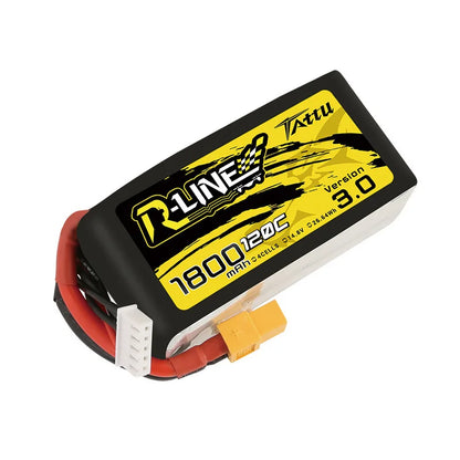 TATTU R-LINE 3.0 14.8V 4S 1800mAh 120C Lipo Betri Yenye XT60 Kwa FPV Drone