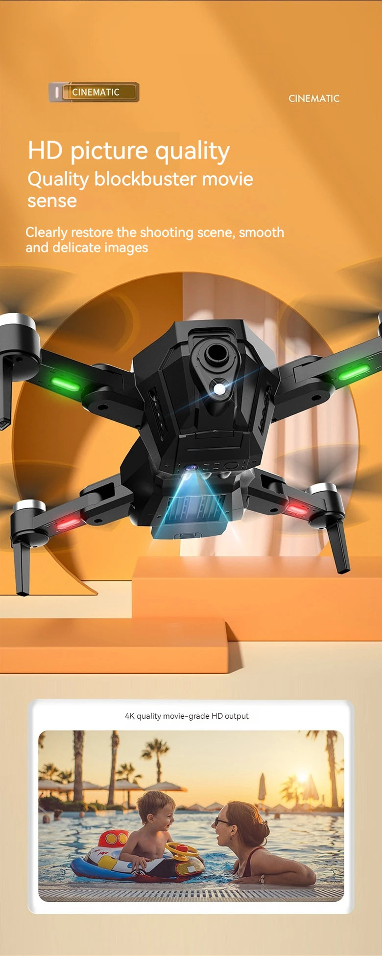 Water Bomb Drone - Optical Flow Aerial Photography Of Four Axis Aircraft Water Bomb Interactive Folding Remote Control Christmas Gift 19 Water Bomb Drone, cinematic cinematic hd picture quality quality blockbuster movie