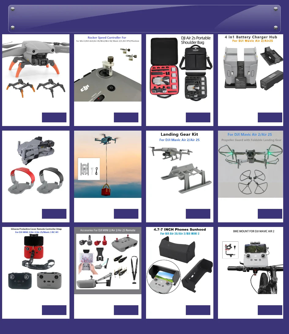 Rocker Speed Controller For DJI Air 2s Portable in1 Battery Charger Hub enia