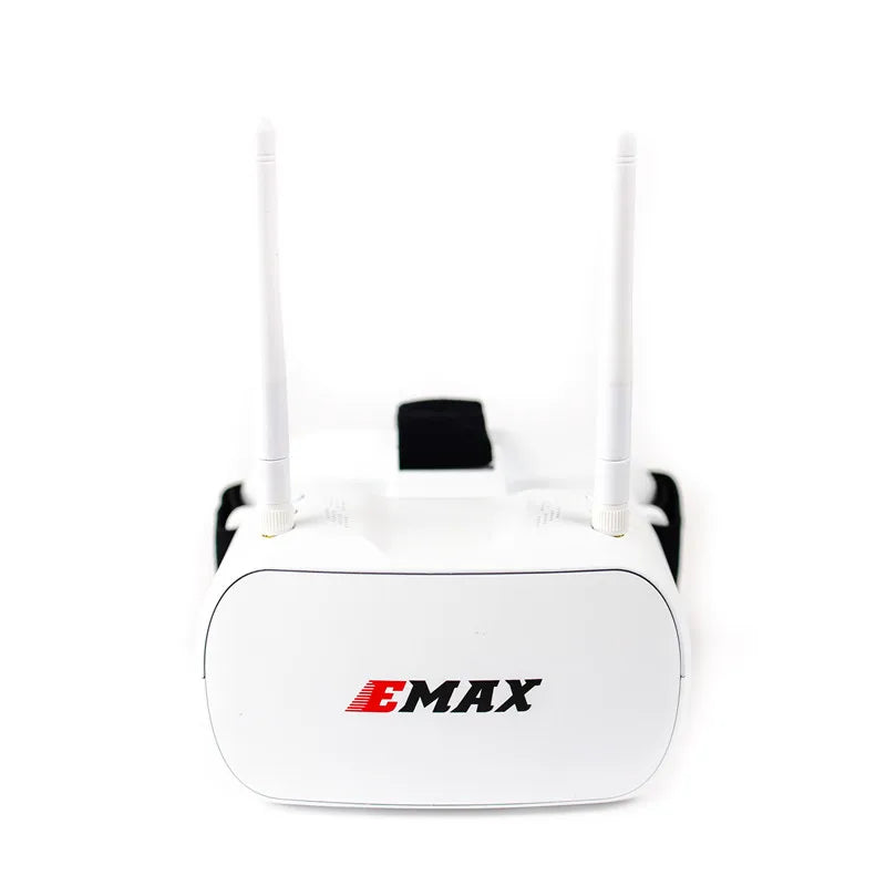 EMAX Tinyhawk 5.8G 48CH Diversity FPV Goggles - 4.3 Inches 480*320 Video Headset With Dual Antennas 4.2V 1800mAh Battery For RC Dr 11 EMAX Tinyhawk 5.8G 48CH Diversity FPV Goggles, with a built in fan, fogging inside the goggles will no longer be an