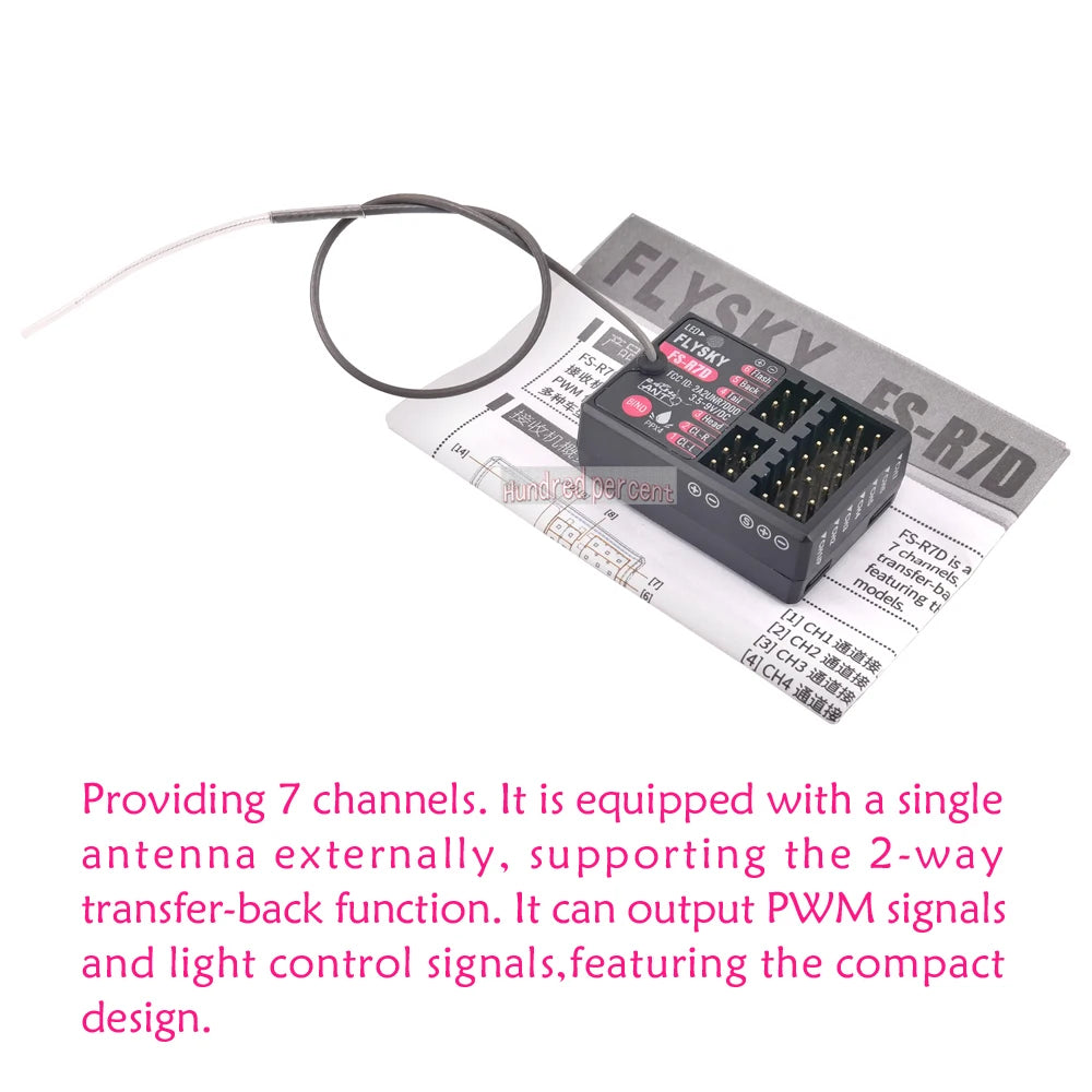 FLYSKY FS-R7 can output PWM signals and light control signals 