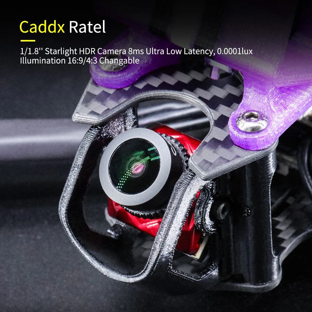 TCMMRC LAL5 Racing Drone - 4K HD 2307 2450KV Radio Control Drone Kit Wheelbase 225mm Freestyle FPV Racing Drone with Caddx Camera 60A ESC 9 TCMMRC LAL5 Racing Drone, Caddx Ratel 1/1.8" Starlight HDR Camera 8ms Ultra Low