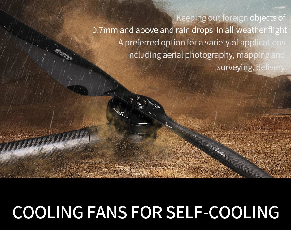 T-motor U8II PRO KV100 Brushless Motor 9.1KG Thrust high IP leve Efficient For Hexacopter Quadcopter UAV RC Drone 7 T-motor, Keeping out foreign objects of 0.7mm and above and rain drops in all-weather flight