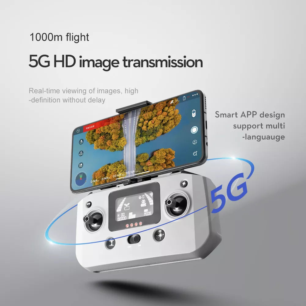 LSRC S7S Drone 5G WIFI 3-axis Real 4K HD Wide Angle Camera Drone Professional Camera Drone 16 LSRC S7S Drone, 100Om flight 5G HD image transmission Real-time viewing of images, high definition without