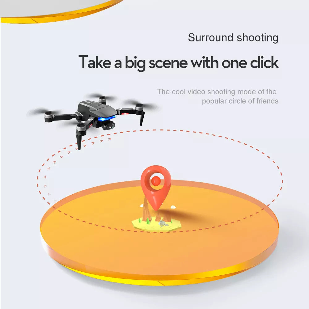 LSRC S7S Drone 5G WIFI 3-axis Real 4K HD Wide Angle Camera Drone Professional Camera Drone 18 LSRC S7S Drone, circle of friends is a popular video-shooting mode . circle of friendships