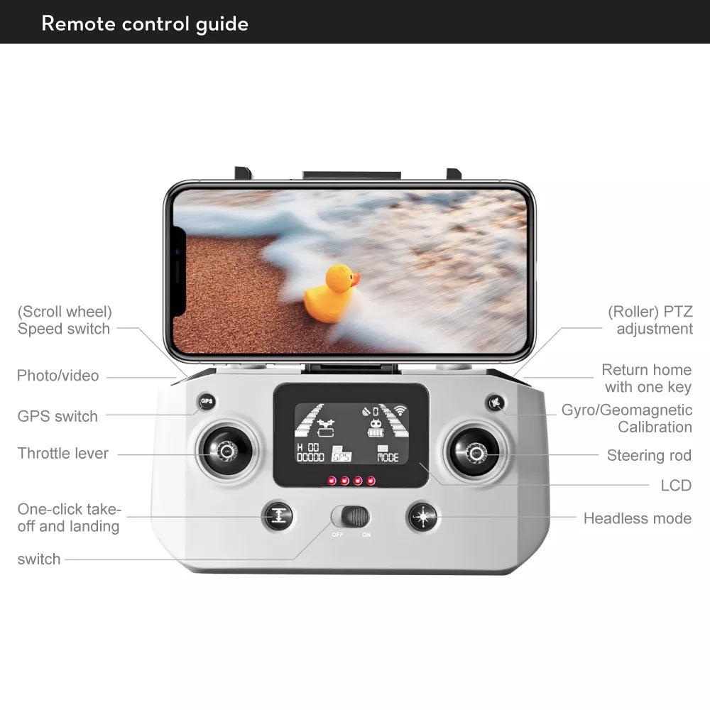 LSRC S7S Drone 5G WIFI 3-axis Real 4K HD Wide Angle Camera Drone Professional Camera Drone 25 LSRC S7S Drone, Return home with one GPS switch Gyro/Geomagnetic Calibration