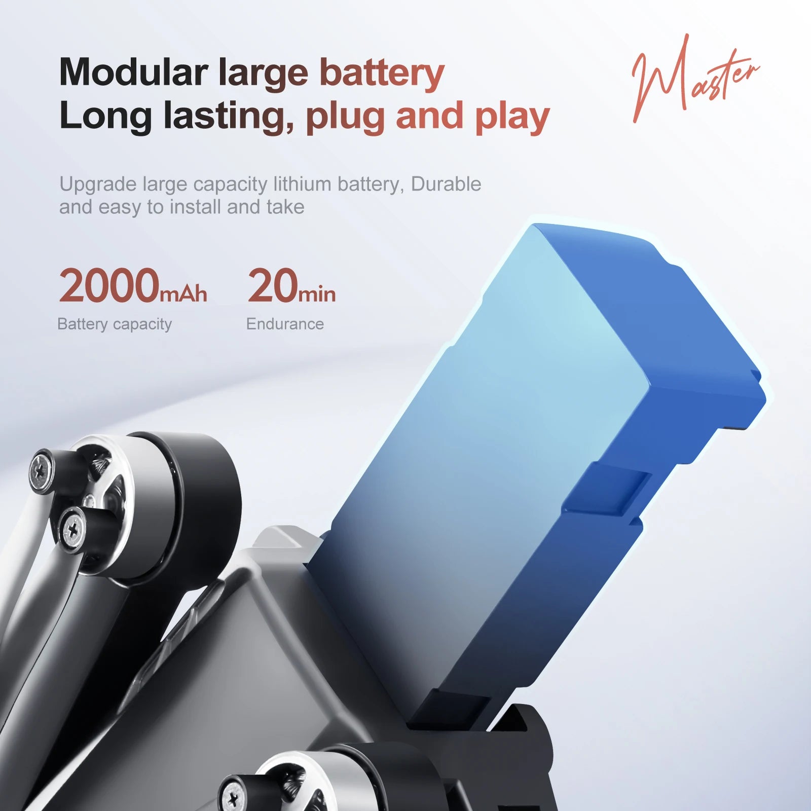 S136 GPS Drone, Large capacity Iithium battery, Durable and easy to install and take 2OOO