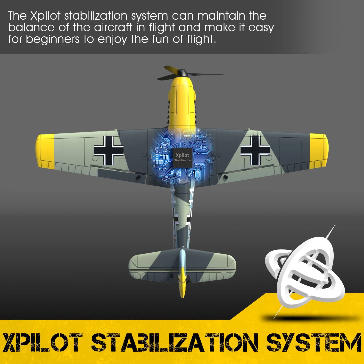 Volantex RC BF109 Airplane, Xpilot Stabilization 4 XILLOT STABIILIZATION SYS
