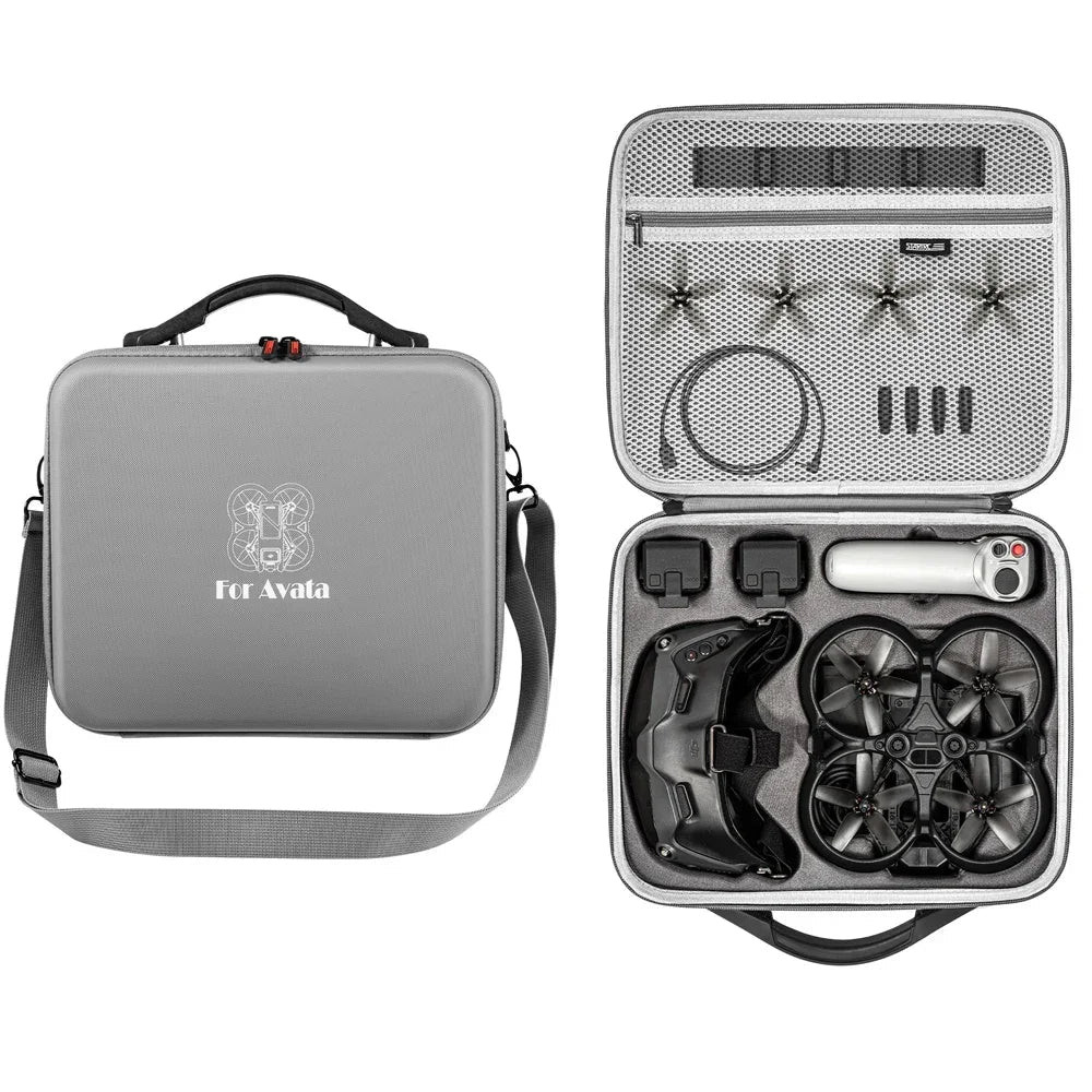 STARTRC Portable Storage Case for DJI Avata, PU Waterproof Carrying Case with Strap, Fits Goggles V2/Goggles 2 & Accessories