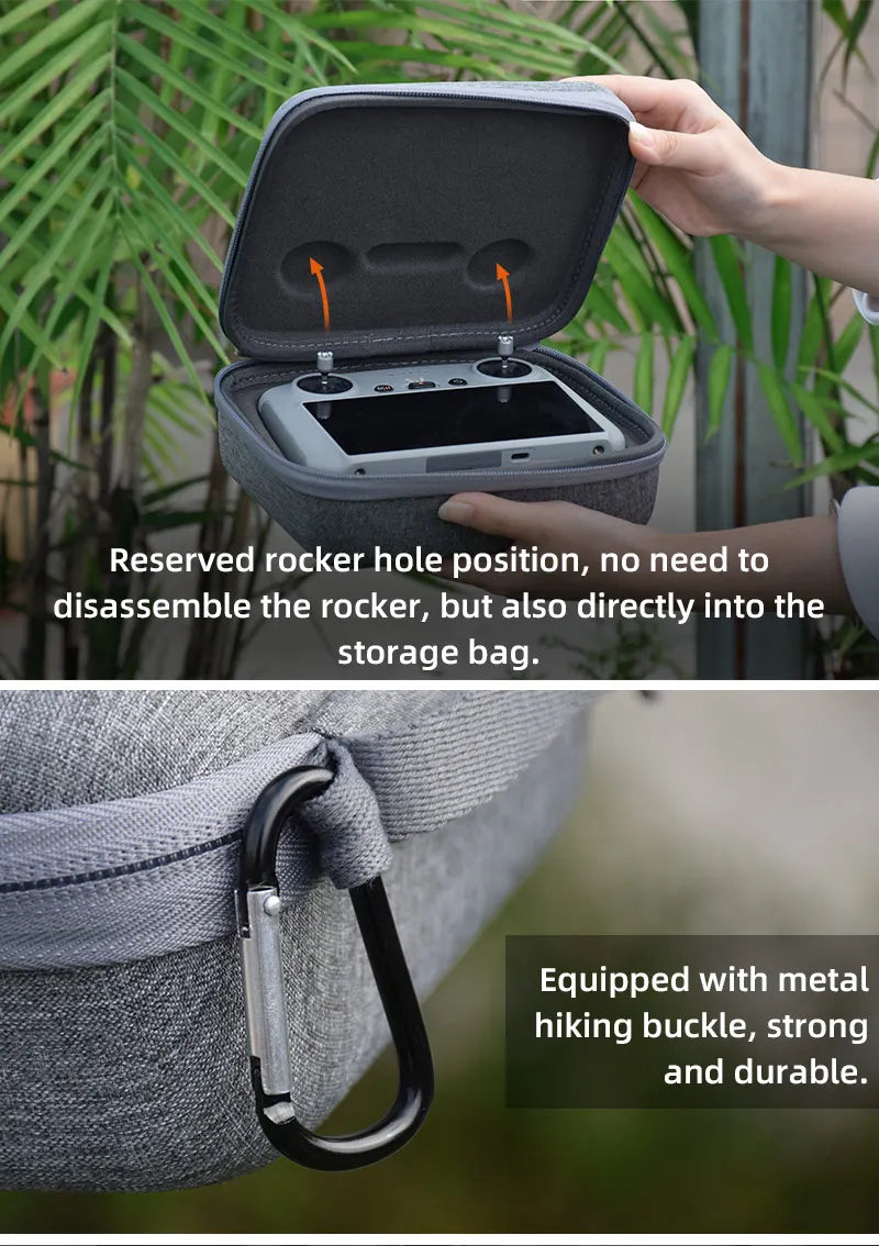 Storage Bag for DJI Mavic 3 Classic, rocker hole position, no need to disassemble rocker, but also directly into the storage