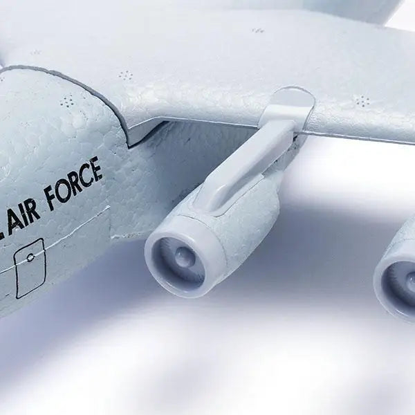 C-17 RC Drone - DIY Aircraft Transport Aircraft 373mm Wingspan EPP RC Drone Airplane 2.4GHz 2CH 3-Axis Aircraft Toy for Children 17 C-17 RC Drone, The colors deviation might differ due to different monitor settings