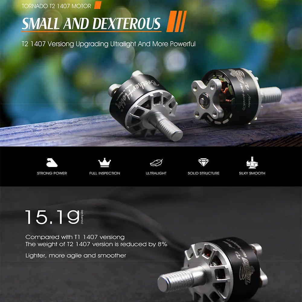 TORNADO T2 407 MOTOR SMALL AND DEXTEROUS T2