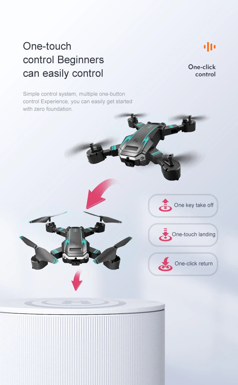 KBDFA G6 Pro GPS Drone, Intuitive controls for beginners with easy takeoff, landing, and return features.