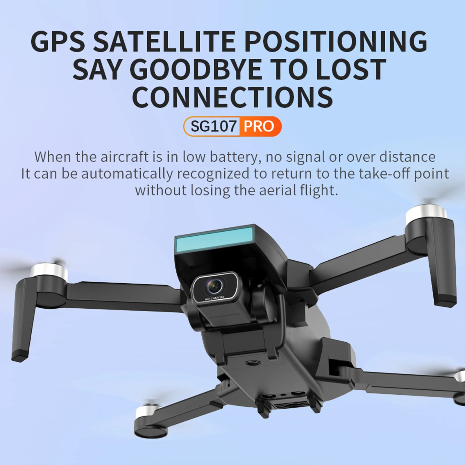 ZLL SG107 Pro Drone - GPS 4K HD Dual Camera FPV Brushless Motor RC Quadcopters 1200m Remote Control Distance for Boys Adults 14 ZLL SG107 Pro Drone, GPS SATELLITE POSITIONING SAY GOODB