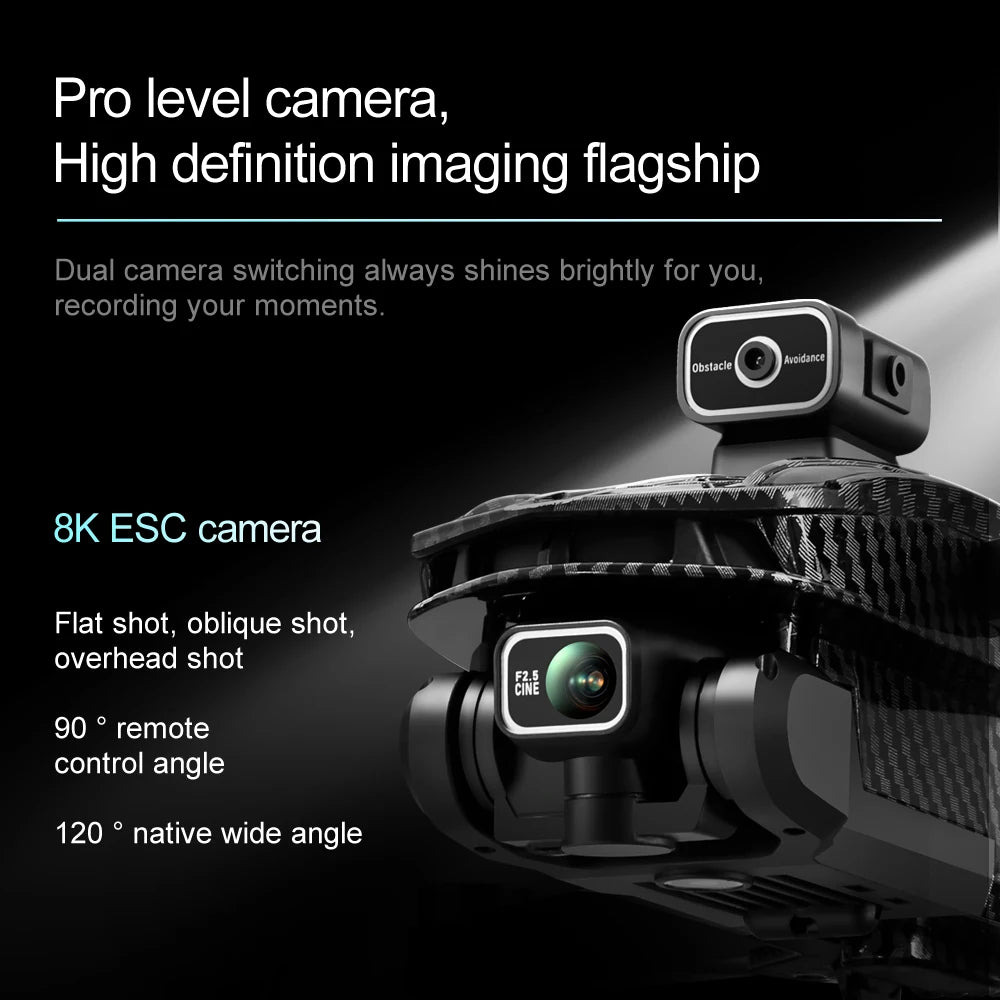 A16 PRO Drone, high definition imaging flagship dual camera switching always shines bright for you,