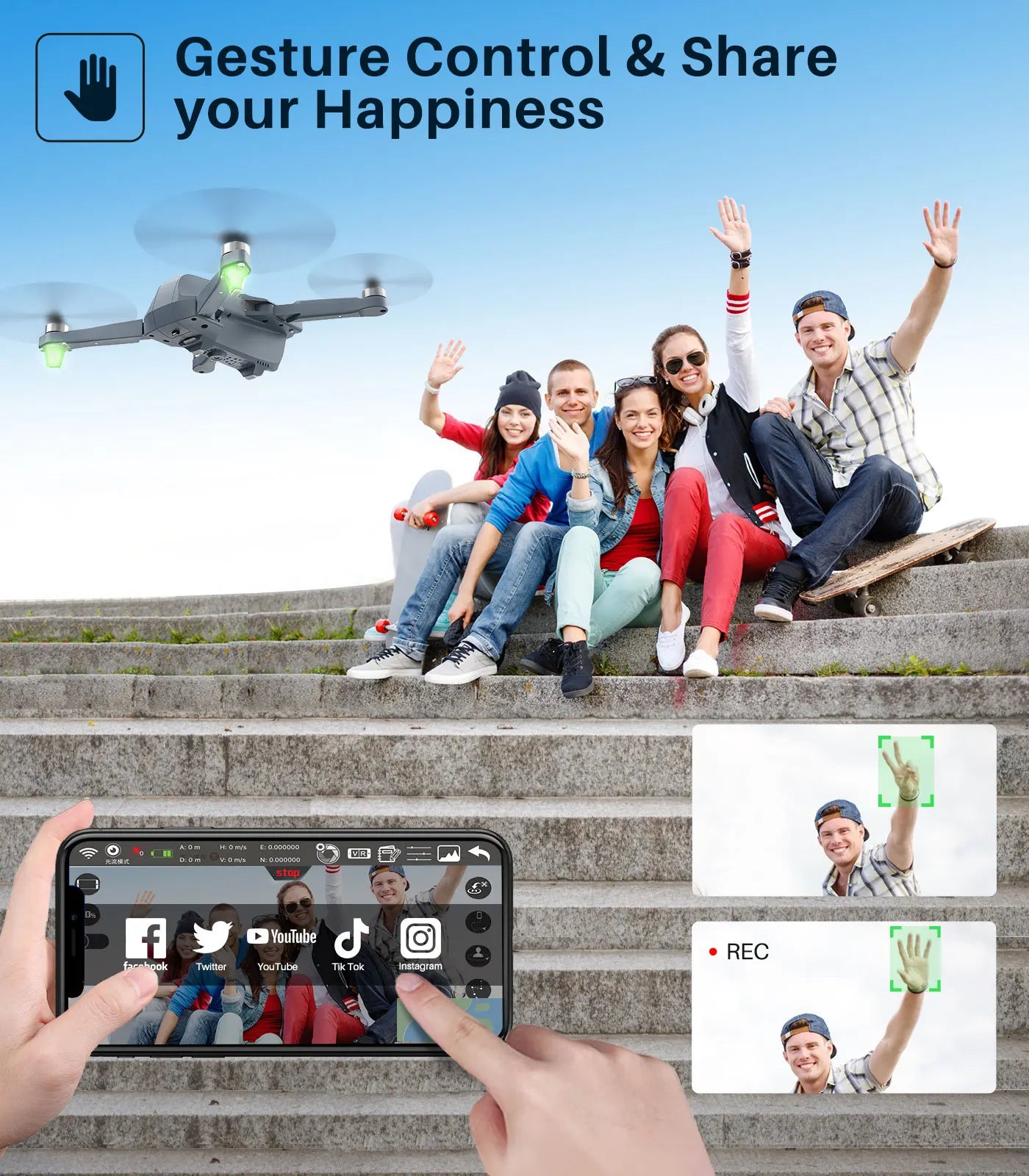 SYMA X500 Pro GPS Drone, YouTube REC Book Twitter YouTube Tik Tok Instagram .