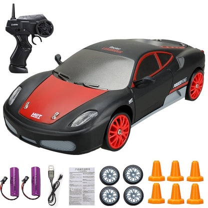 2.4G हाई स्पीड ड्रिफ्ट आरसी कार - 4WD खिलौना रिमोट कंट्रोल AE86 मॉडल GTR वाहन कार RC रेसिंग कार खिलौना बच्चों के लिए क्रिसमस उपहार