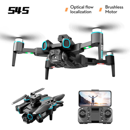 S4S Drone - 8K Professinal With 3 Camera Battery Wide Angle Optical Flow Localization 360 Obstacle Avoidance Quadcopter