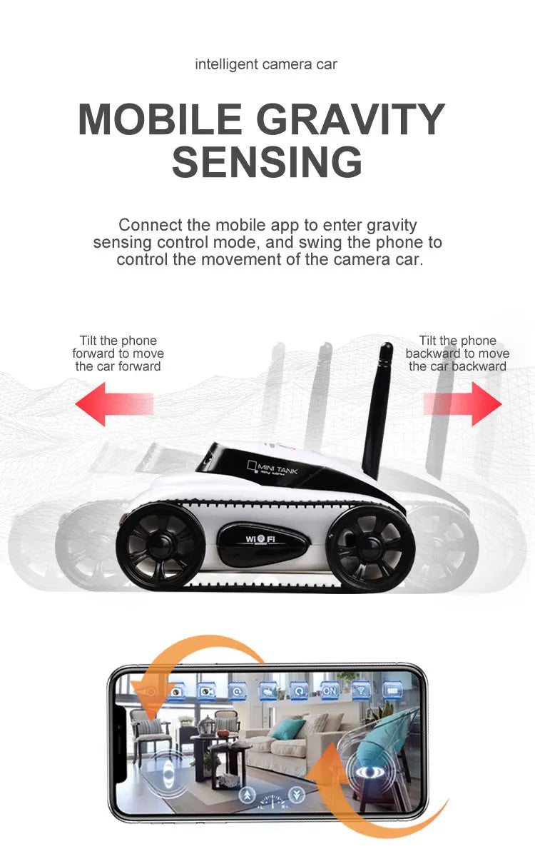 smart camera car MOBILE GRAVITY SENSING Connect the mobile app to enter gravity