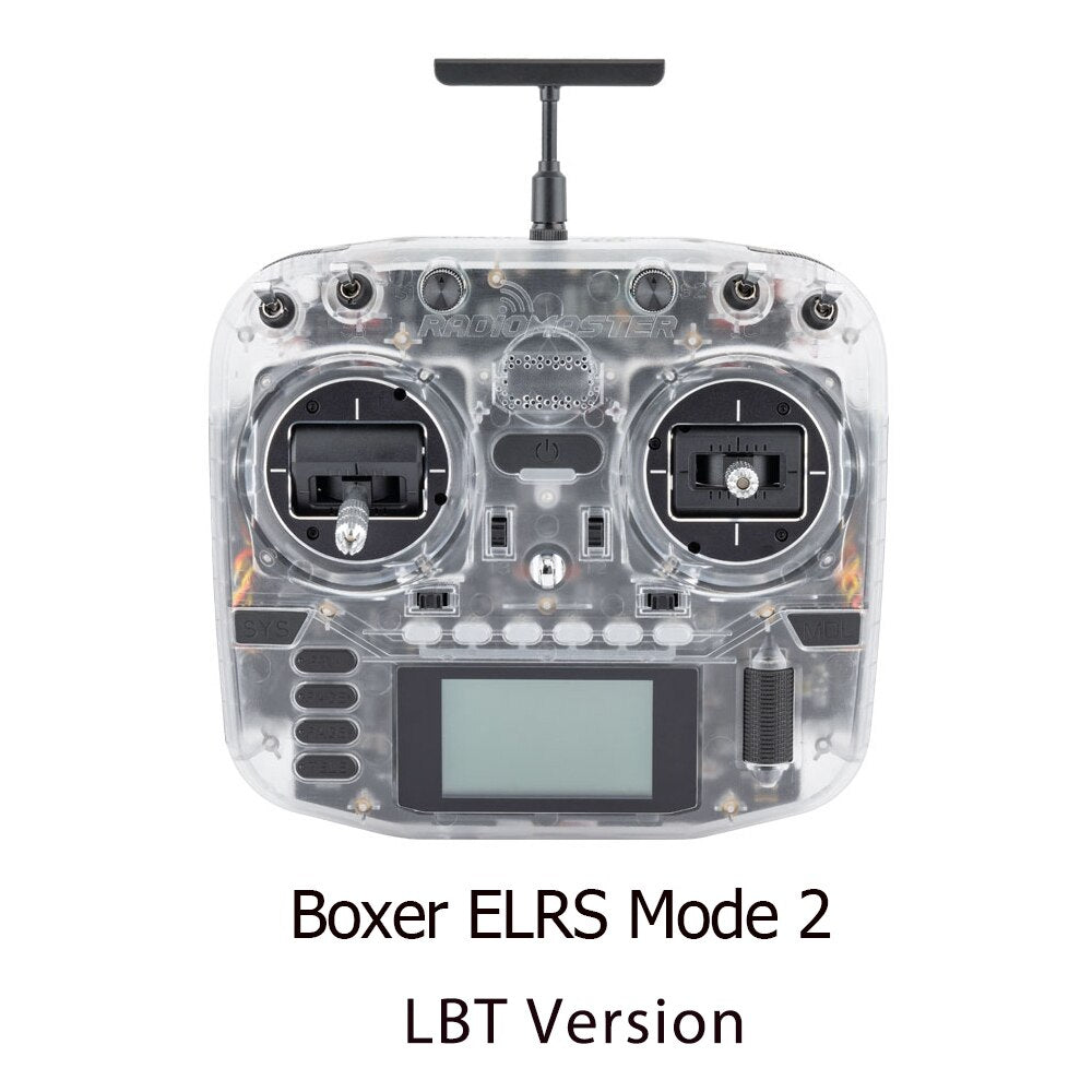 RadioMaster Boxer Transparent Version - ExpressLRS 2.4G 16ch Hall Gimbals Transmitter Remote Control