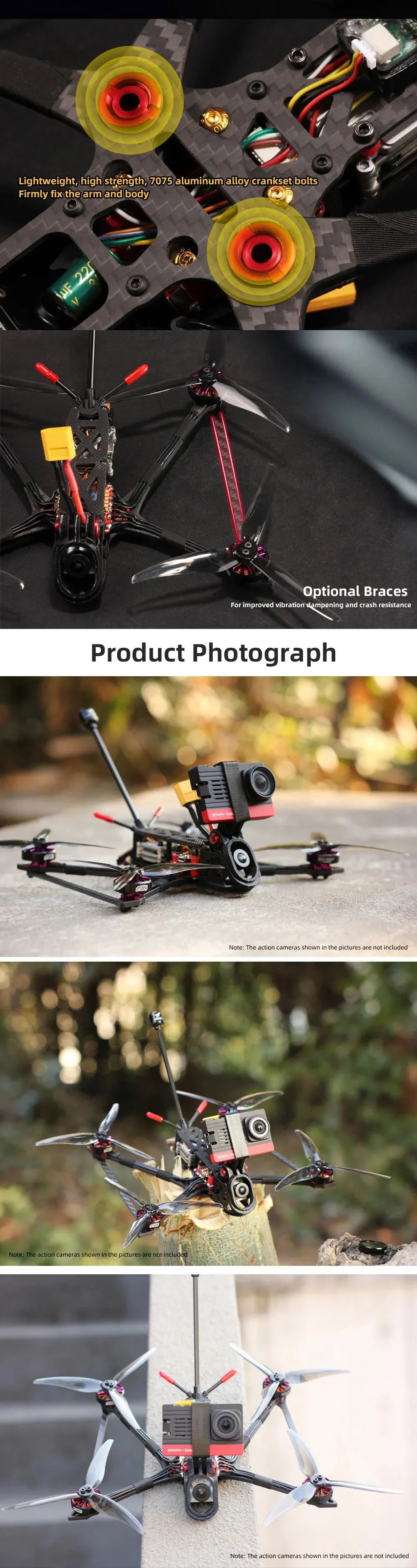HGLRC Rekon 5 Mini Long Range Quad Digital Version - DJI O3 AIR UNIT 4S/6S 2004 Motor GPS For RC FPV Quadcopter Freestyle Drone 9 HGLRC Rekon 5 Mini Long Range Quad Digital Version, Nate The action cameras shown the pictures are not included Note: the action cameras are shown the