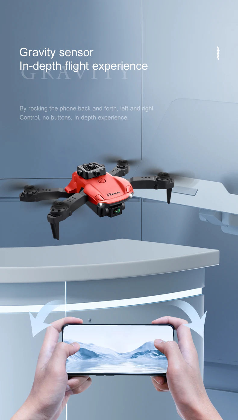 V26 Mini Drone, gravity sensor in-depth flight experience by rocking the phone back and
