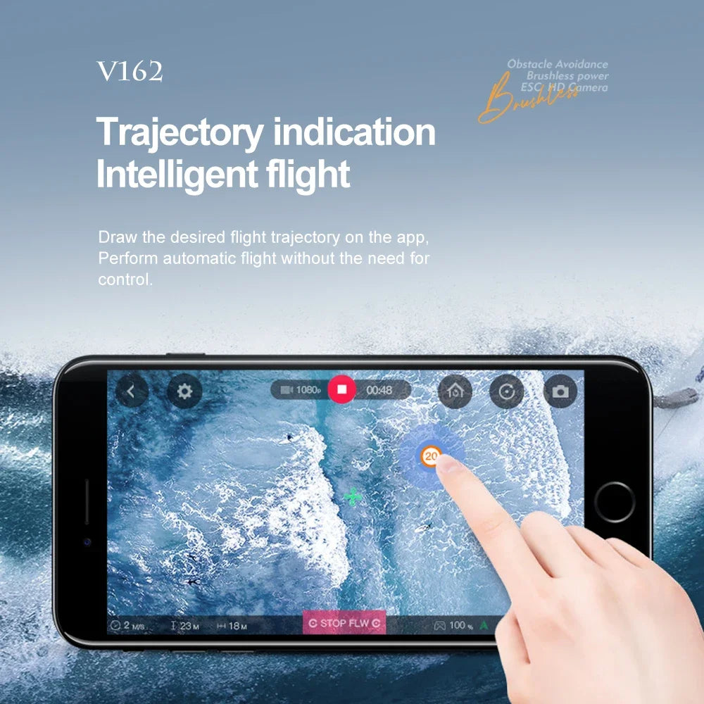 V162 Drone, automatic flight without the need for control 10b0p 0048