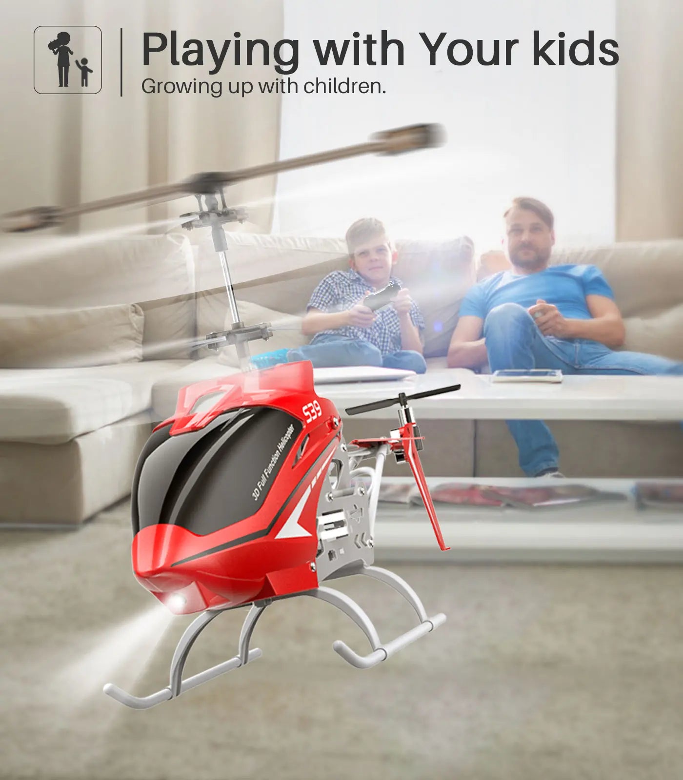 SYMA S39 RC Helicopter, Playing with Your Kids Growing up with Children: $9