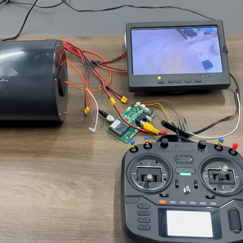 FPV Drones Optical Fiber Image Data Module Relay Extender, Supports up to 20km Wired Signal Transmission