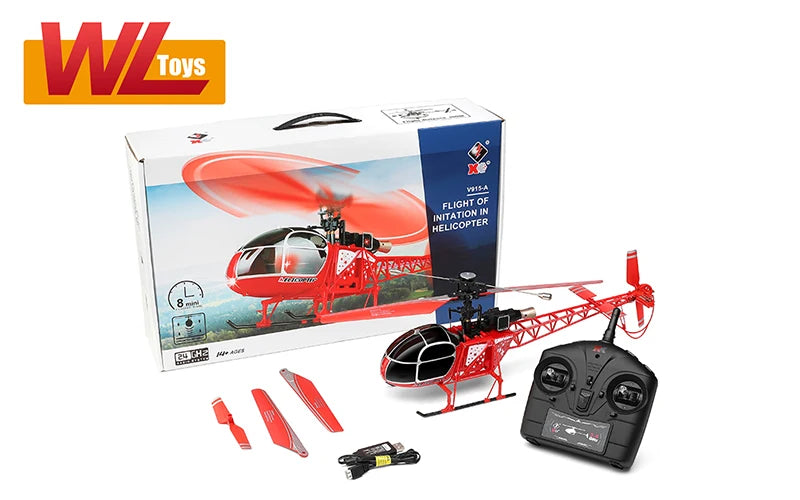 Wltoys V915-A RC Helicopter, W Toys Wee FLIGMT ' Inutaton Melic