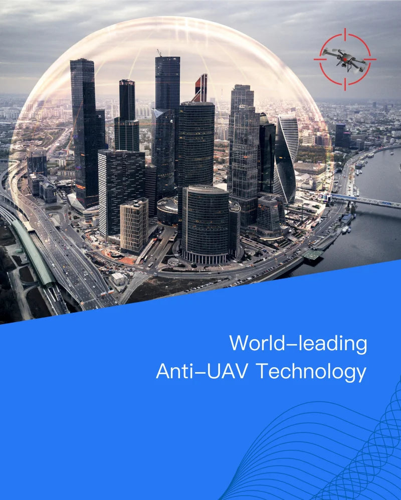 50W Portable Anti Drone Devices, World-leading Anti-UAV
