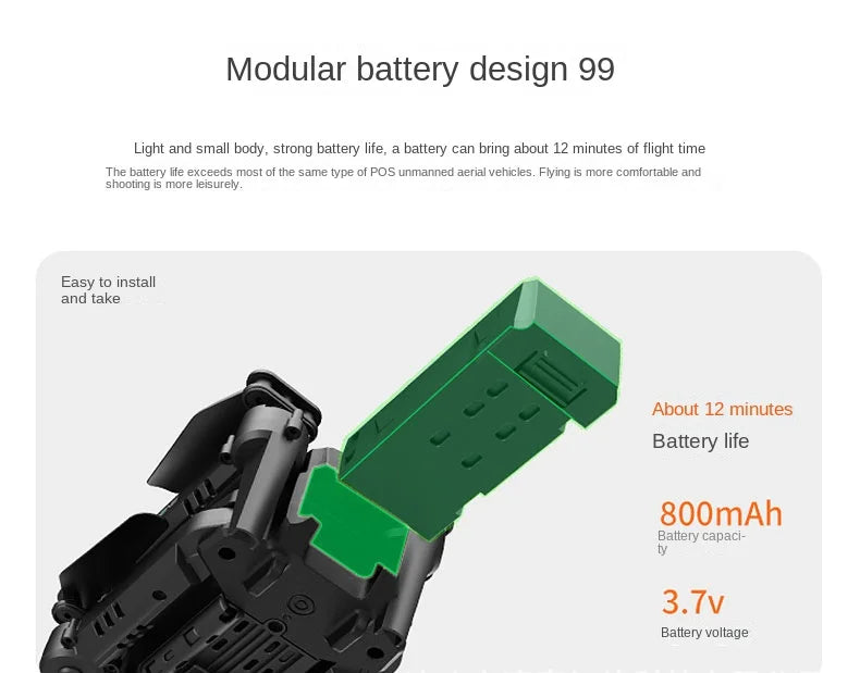 modular battery design 99 light and small body, strong battery life, battery
