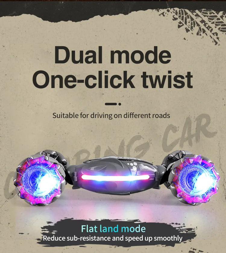 Dual mode One-click twist Suitable for driving on different roads Flat land mode Reduce sub-