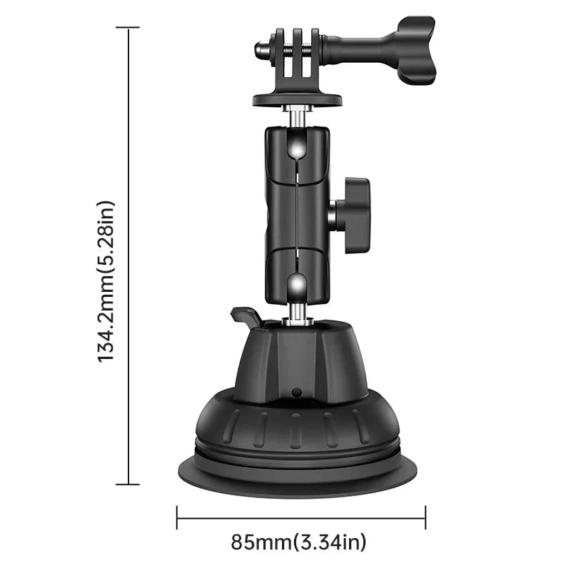 STARTRC Camera Vacuum Suction Cup Mount Bracket Base for DJI Action 4/5 Pro, Insta360 Go3S X4 X5 Ace Pro 2, GoPro