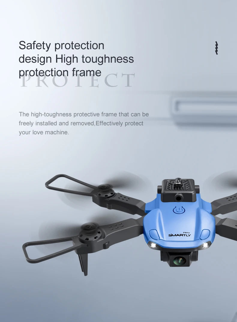 V26 Mini Drone - 4K Professinal with Camera HD 4K Four-sided Obstacle Avoidance WIFI FPV Height Hold RC Quadcopter Dron Gift Toys 30 V26 Mini Drone, the high-toughness protection frame that can be freely installed and