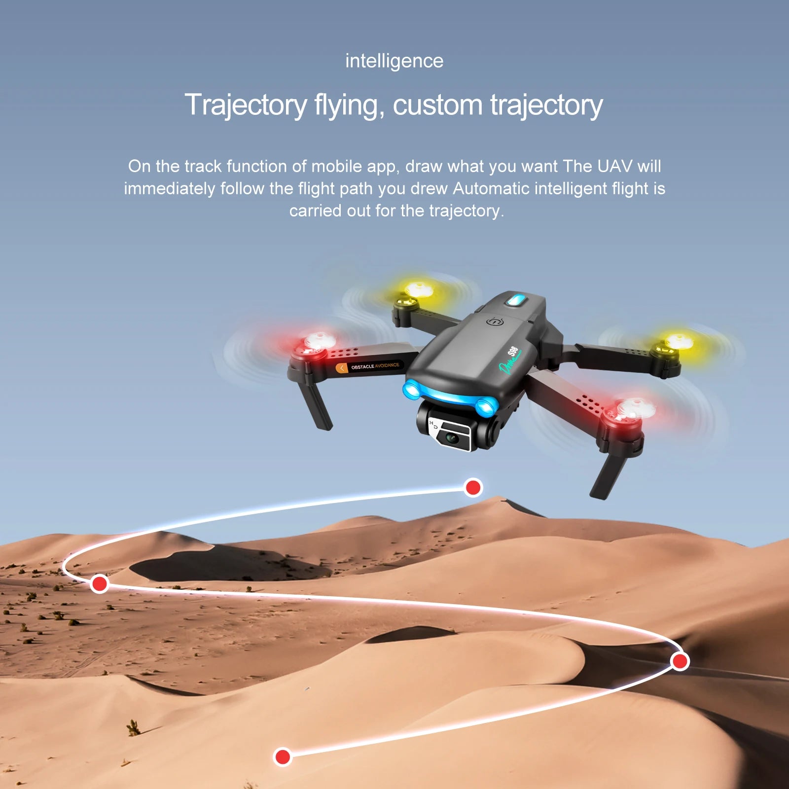 S98 Drone, uav follows the flight path you drew automatically