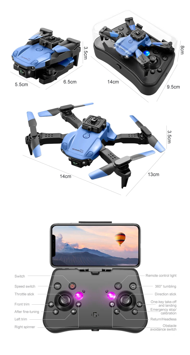 V26 Mini Drone - HD Camera WiFi Fpv Air Pressure Altitude Hold Professional Foldable Quadcopter 4K RC Dron Kid Boys of Toys GIft 39 V26 Mini Drone - HD Camera