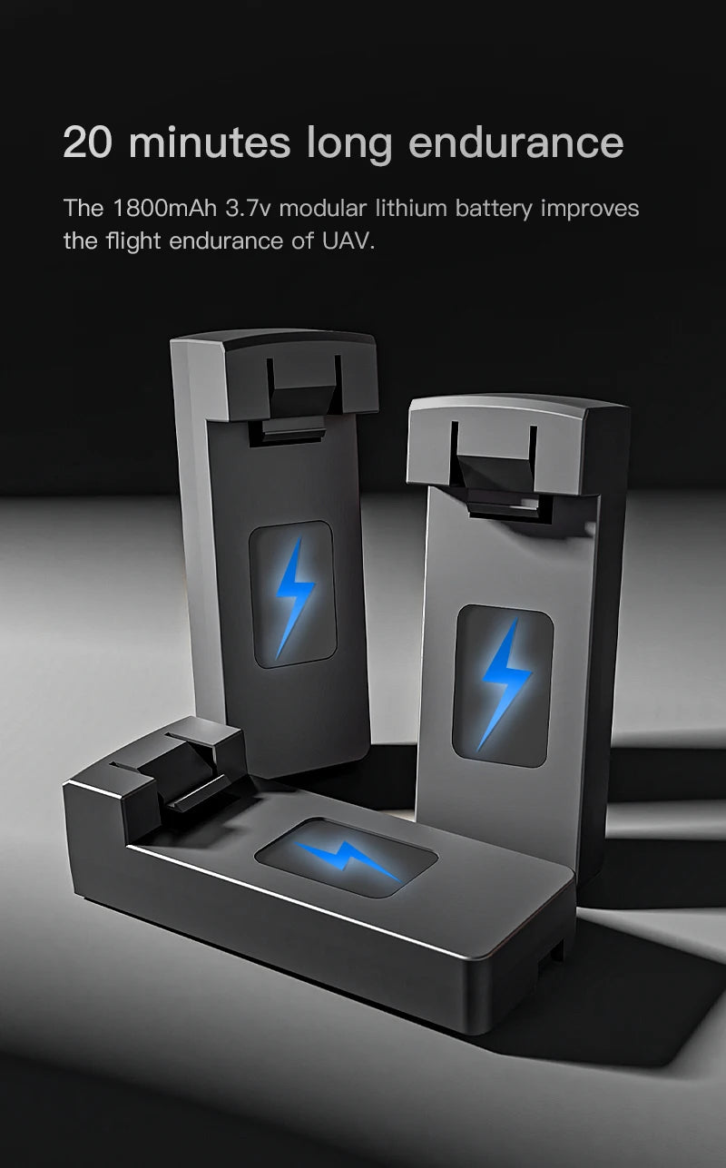 H9 Drone, the 180OmAh 3.7v modular lithium battery improves the flight endurance of UAVs