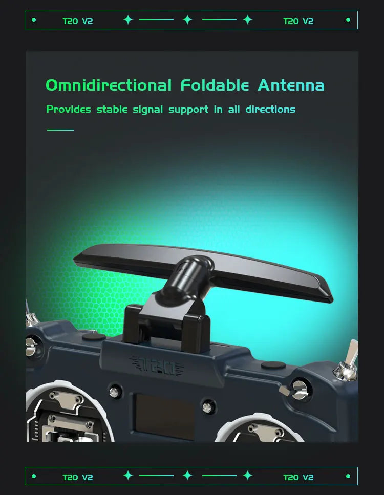 Jumper T20S T20 V2 - 2.4G 915MHz 1W RDC90 HALL VS-M Full Size Radio Remote Control Edgetx ELRS 11 Jumper T20S T20 V2, T20 Vz T20 vz Omnidirectional Foldable Antenna Provides