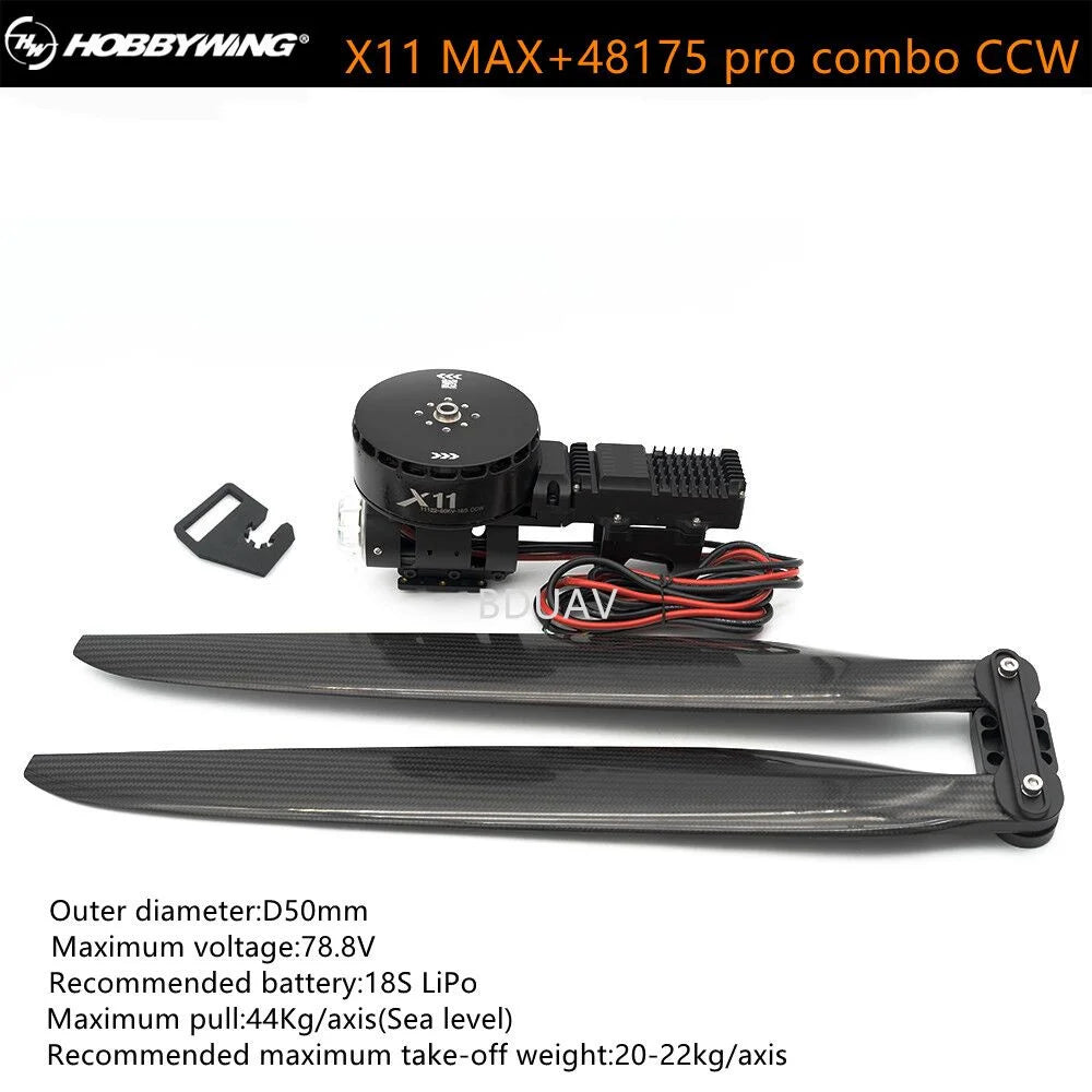 Hobbywing X11 MAX Motor, KOBBYWING X11 MAX+48175 pro combo CCW