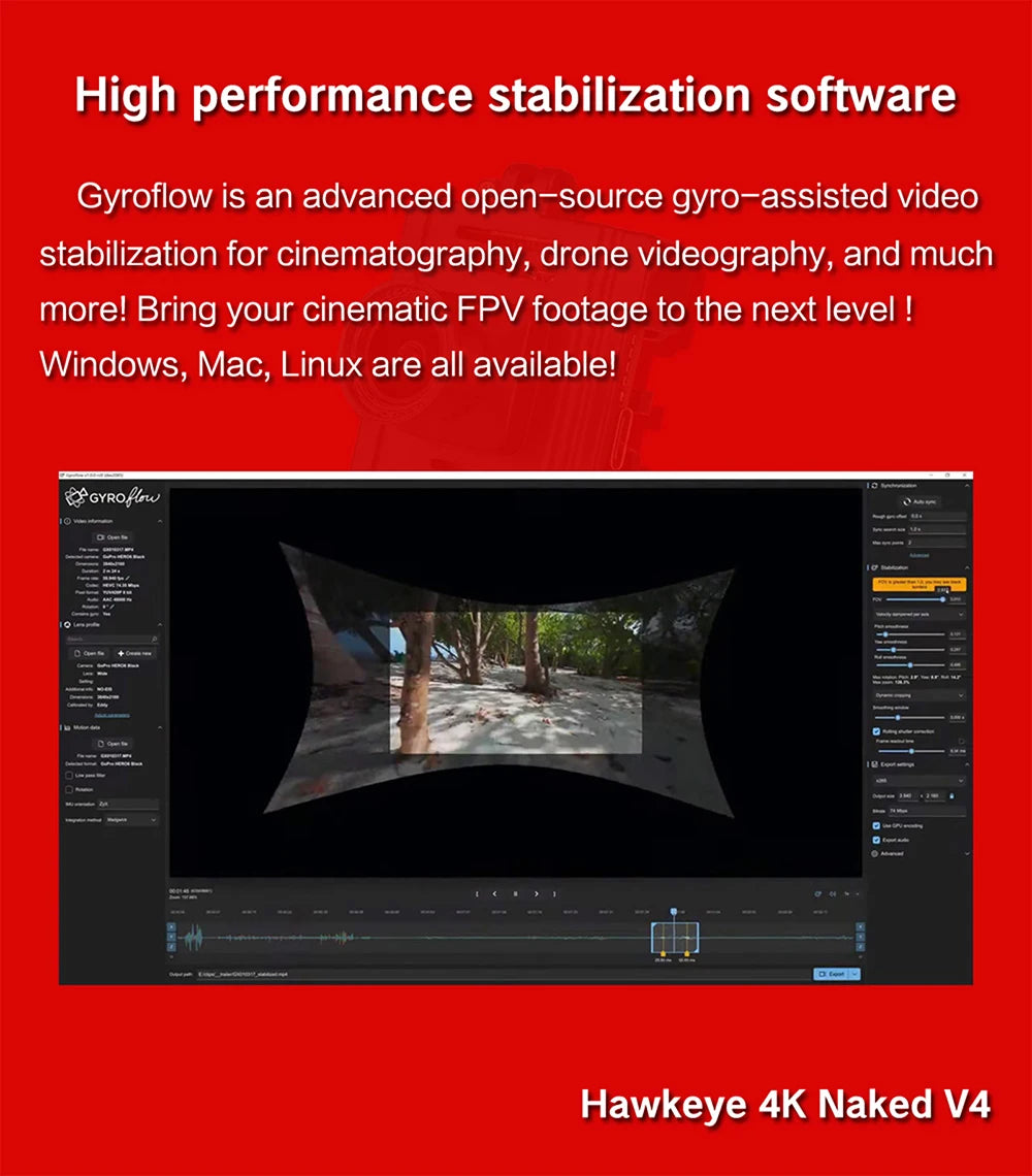 Gyroflow is an advanced gyro-assisted video stabilization