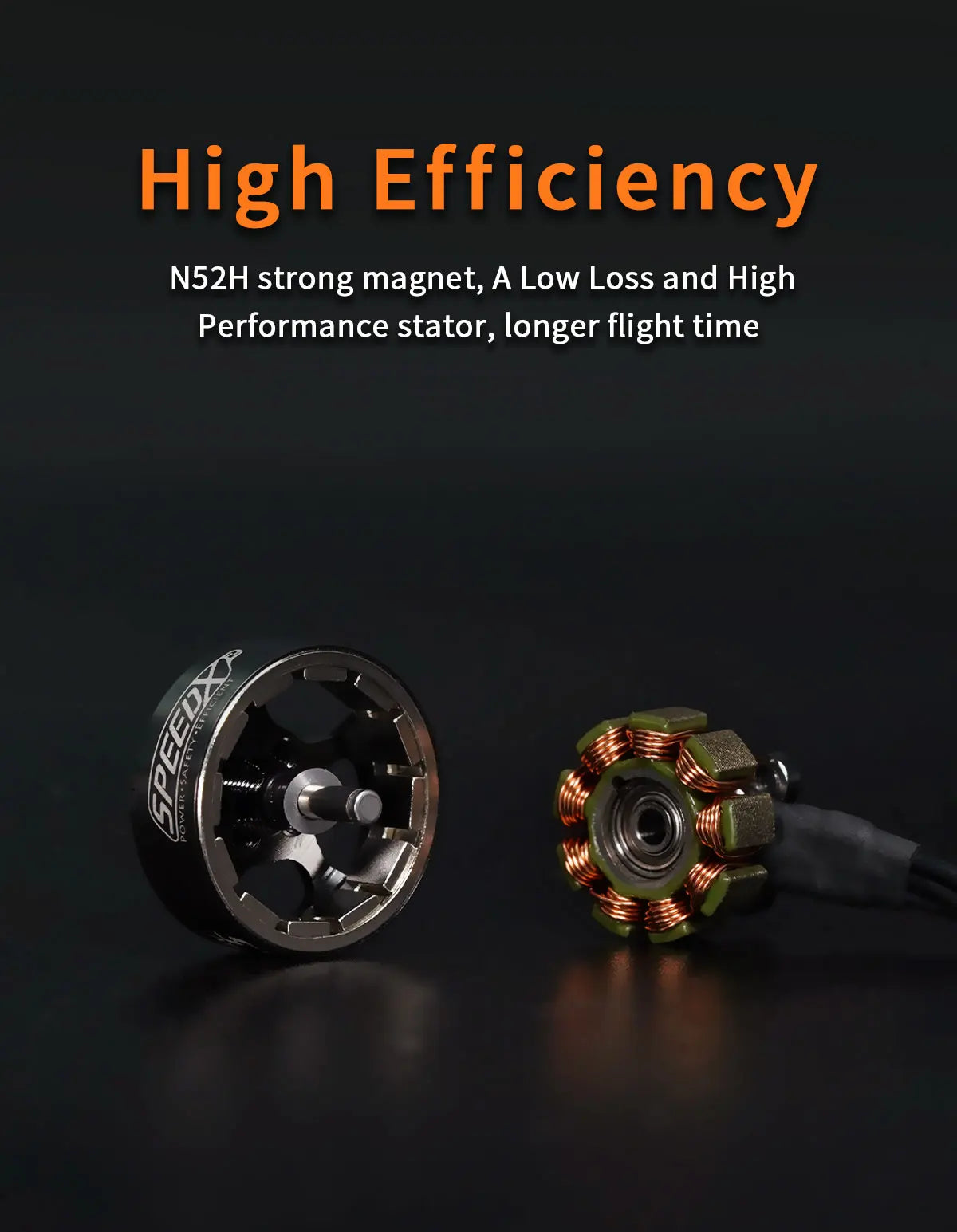 GEPRC SPEEDX2 1303.5 3800KV/5500KV Motor - Suitable for 2″ Cinewhoop FPV Drones Cinelog20 for RC FPV Quadcopter Freestyle Drone 15 GEPRC SPEEDX2 1303.5 3800KV/5500KV Motor, High Efficiency NSZH strong magnet, A Low Loss and High Performance stator,