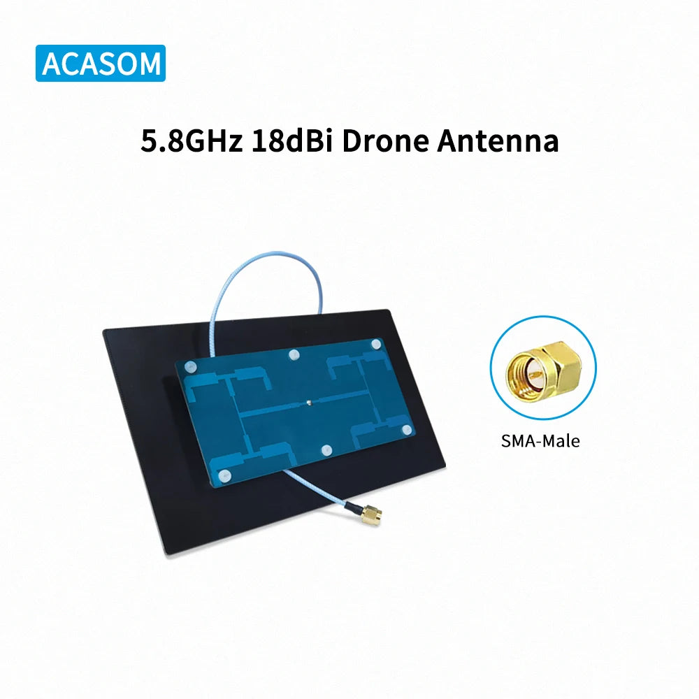 ACASOM 5.8GHz 18dBi Drone Antenna SMA-