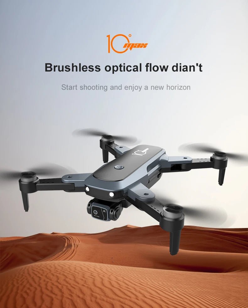LU10 Drone - 4K Camera Brushless Auadcopter Optical Flow WIFI Remote Control Profesional Foldable Quadcopter Toy Gift 29 LU10 Drone, ir brushless optical flow diant start shooting and enjoy