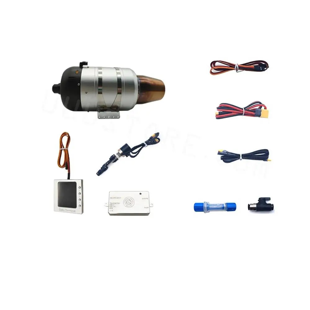 Swiwin turbines come with a brushless starter motor for efficiency and power .