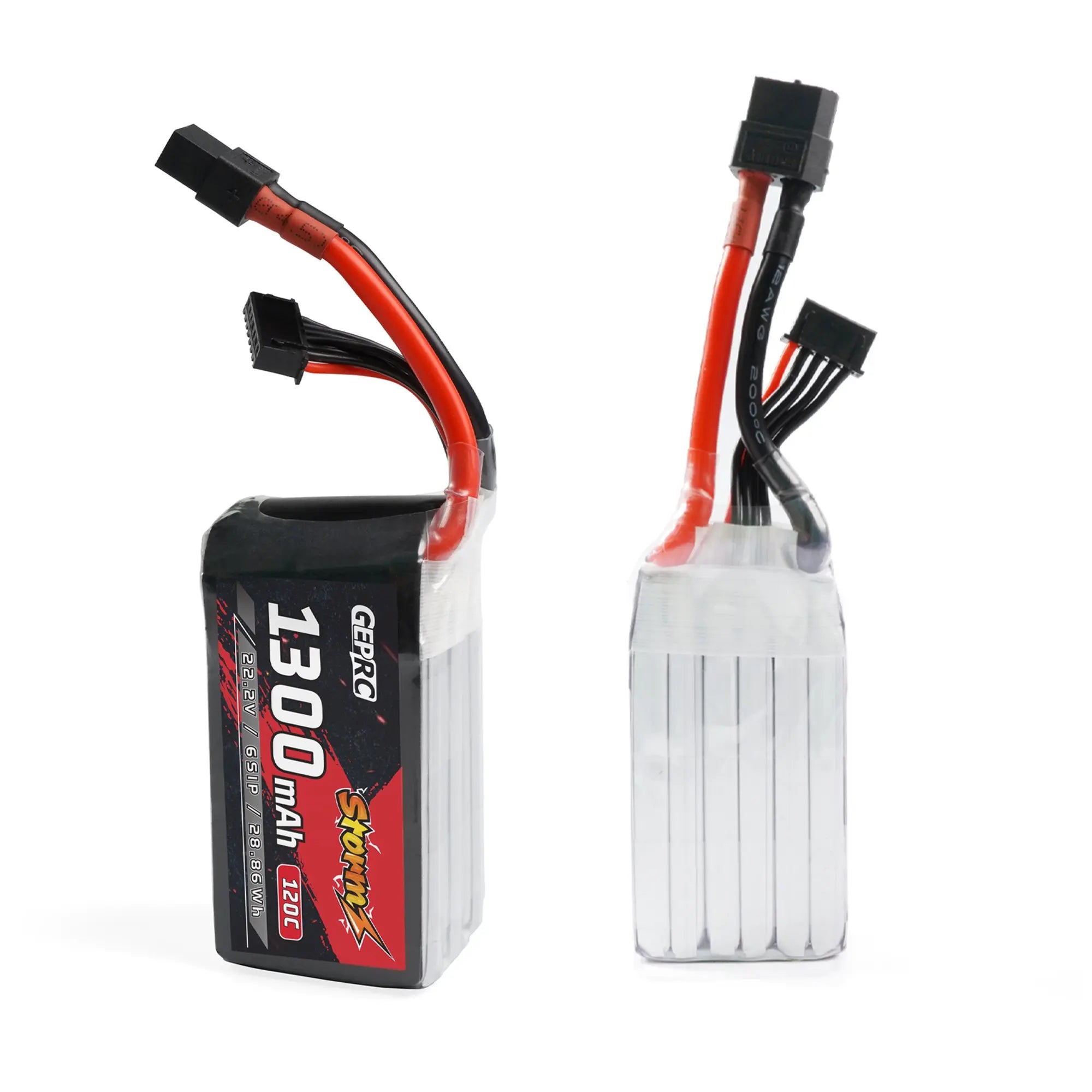 GEPRC Storm 6S 1300mAh 120C Lipo Battery, 1 x GEPRC Storm 6S1300mAh120C Battery Warning: Please read