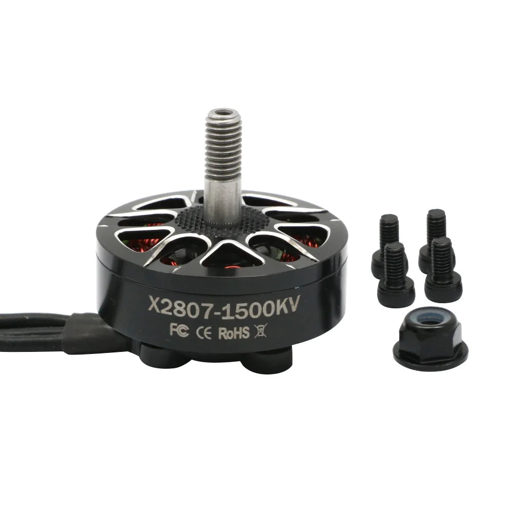 4pcs Uangel x2807 1300kv 1500kv 1700kV 6-7 인치 FPV 프리 스타일 7 인치 LR7 드론을위한 브러시리스 모터