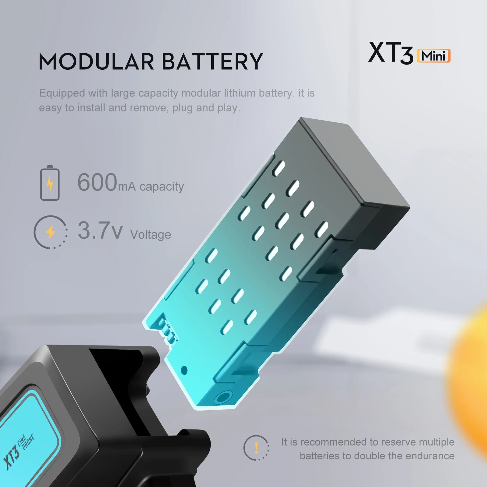 XT3 Drone, modular battery xt3 mini equipped with large capacity modular i