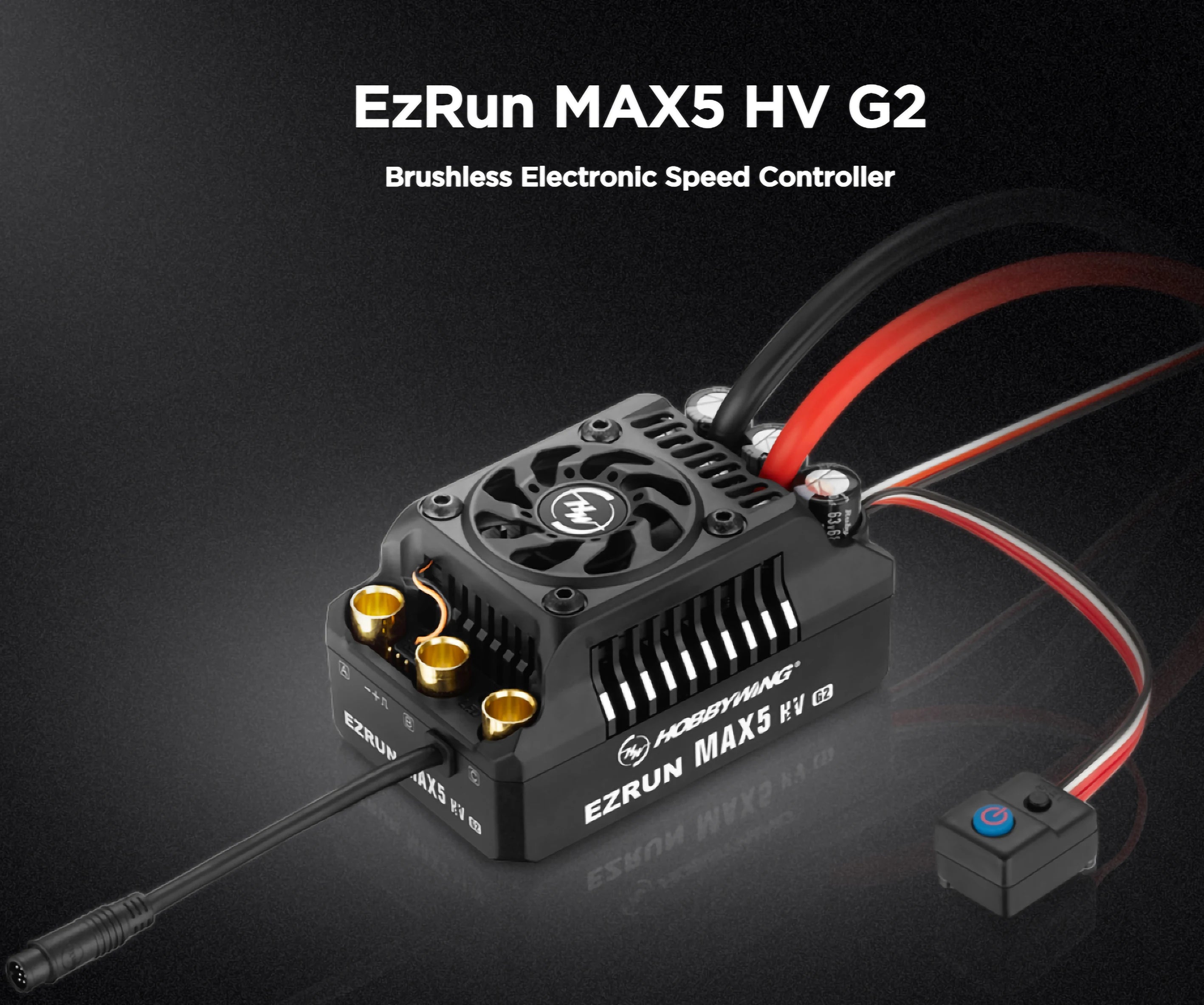 Hobbywing EZRUN MAX5 HV G2 ESC, EzRun MAX5 HV G2 Brushless Electronic Speed Controller 2 @2